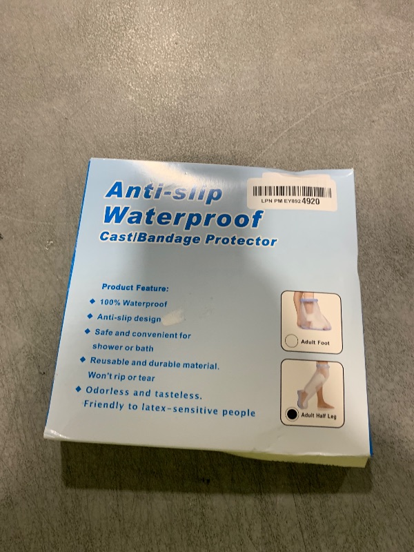 Photo 1 of Qinaoco Waterproof Leg Cast Cover for Shower Adult, Cast Protector for Shower Leg Adult With Non-Slip Bottom, Leg Cast Bag for Shower Foot Cover for Shower After Surgery Reusable