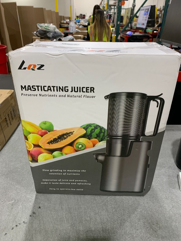 Photo 1 of Cold Press Juicer, Juicer Machines with 5.4" Wide Feed Chute for Juice Extractor, Professional Slow Masticating Juicer for Whole Vegetables & Fruits with High Juice Yield, Easy to Clean (Black)