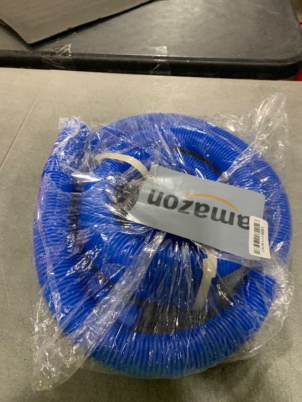Photo 1 of 1-1/2-InchPool Hoses for Intex Pool Skimmer Surface Skimmer Pool Pump Pool Filter, 1.5” x 59” Pump Hoses Tubes for Above Ground Pool Sand Filter, 2 Pack with 4 Hose Clamps (Blue -2 Pack)
