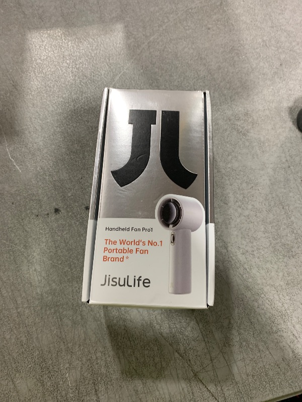 Photo 1 of JISULIFE Portable Handheld Fan, Speed(1-100) Adjustable Turbo Mini and 3600mAh Battery Rechargeable Personal Fan, Digital Display, Gifts for Women Men Travel/Camping/Outdoor-White