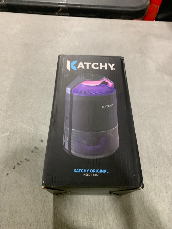 Photo 1 of Katchy Indoor Insect Trap - Catcher & Killer for Mosquitos, Gnats, Moths, Fruit Flies - Non-Zapper Traps for Inside Your Home - Catch Insects Indoors with Suction, Bug Light & Sticky Glue (Black)