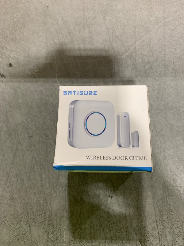 Photo 1 of Door Chime, Satisure Wireless Door Open Contact Sensor Alarm Chime with 600 FT Range 58 Chimes 5 Volume Levels LED Indicators (1 Receivers & 2 Sensors)