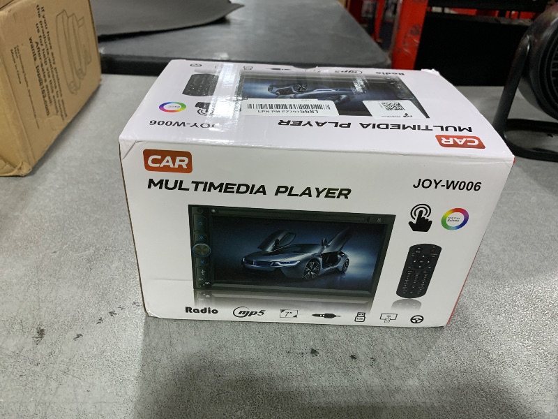 Photo 1 of Upgrade Wireless Double Din Car Stereo with Carplay, Android Auto, Bluetooth, 4-Channel RCA, High Power, 2 Subwoofer Ports, 7" HD Capacitive Touchscreen Car Radio, Backup Camera, Audio Receiver