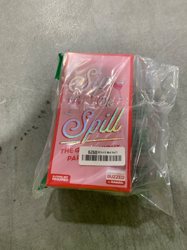 Photo 1 of WHAT DO YOU MEME? Sip or Spill by Buzzed, Fun Social Drinking Games for Adults, The Ultimate Bachelorette Party Games and Card Games, Includes 300 Cards and Instructions.