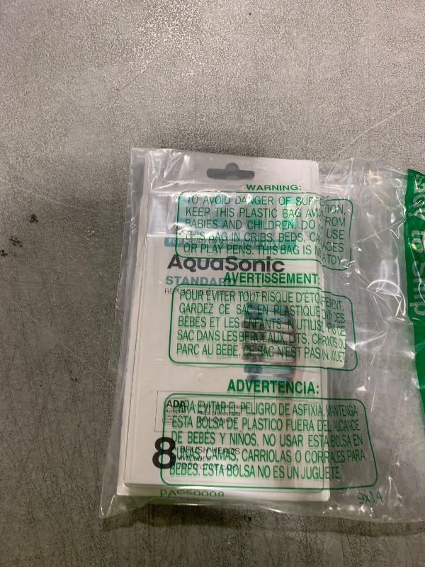 Photo 1 of AquaSonic Standard Replacement Brush Heads | ADA Accepted | for Normal & Sensitive Teeth | Compatible with Many AquaSonic Toothbrush Handles (8 Pack White)