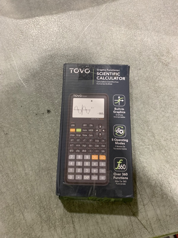 Photo 1 of TOVO Scientific Calculator with Graphing Functions, Multiple Modes, 360 Functions, Large Screen, Intuitive Interface for Beginners, High School & Advanced Courses, TS-259 (Developed by CATIGA)