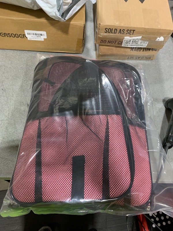 Photo 1 of PetAmi Dog Backpack Carrier for Small Large Cat, Pet, Puppy, Ventilated Pet Hiking Backpack Travel Bag, Airline Approved Cat Backpack Carrier, Camping Biking Dog Bag Up to 18lbs Pet, Pink