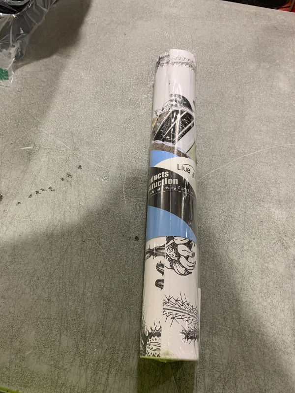 Photo 1 of Livelynine 17.5x276 Cactus Wallpaper Peel and Stick Black and White Western Wallpaper for Bedroom Kitchen Walls Succulents Plant Renter Friendly Black and White Contact Paper for Walls Waterproof