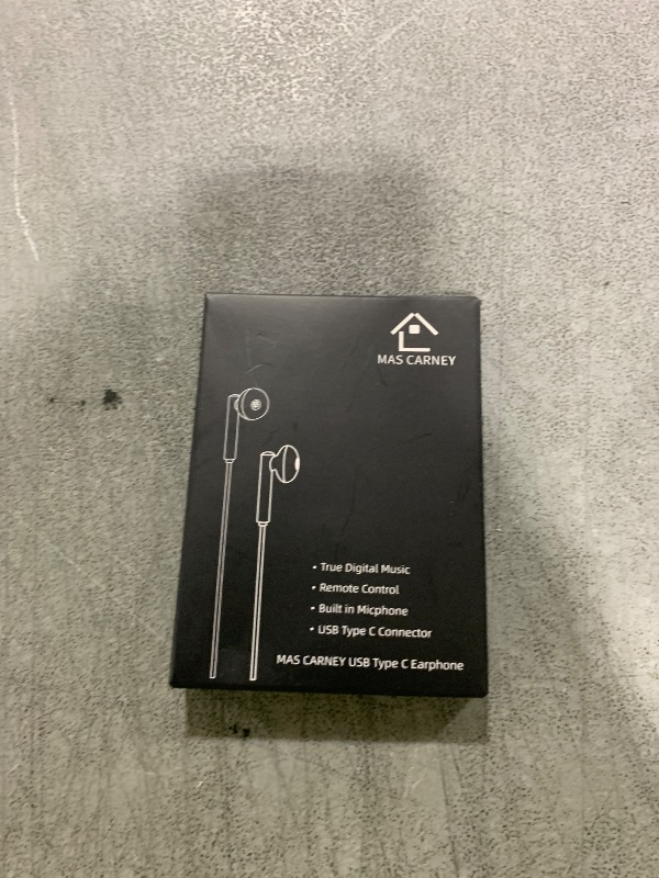 Photo 1 of MAS CARNEY USB C Earphones Wired TH9, Type C Headphone with Micphone,Typ-C Ear Bud Compatible with Apple iPhone 15 16 iPad, Samsung Galaxy S25 S24 A53,Google Pixel,Xiaomi Redmi,Huawei Honor,Oppo,Vivo