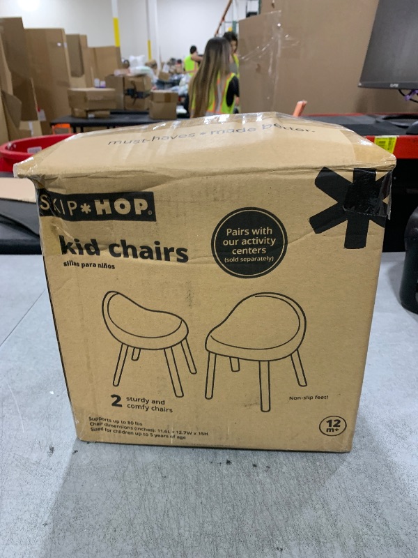 Photo 1 of Skip Hop Toddler's Activity Chairs, Set of 2, Metal, White