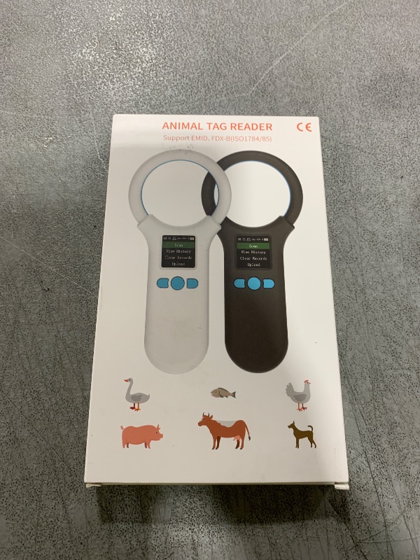 Photo 1 of KUIIYER Pet Microchip Scanner, Rechargeable RFID EMID FDX-B (ISO 11784/11785) Micro Chip Reader with LCD Screen Display & 500 Storage Records, 15 Digit Pet Chip Scanner for Dog/Cat/Pig/Animal