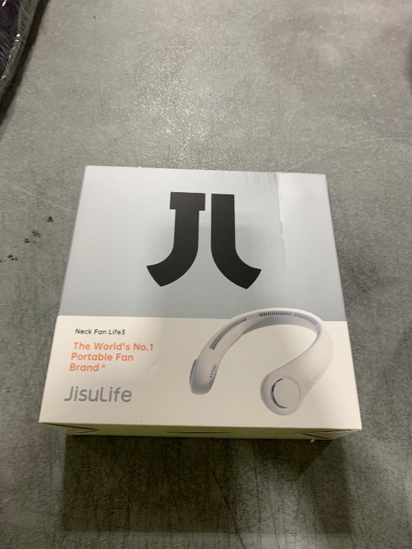 Photo 1 of JISULIFE Portable Neck Fan, Hands Free Bladeless Fan, 5 Speeds, 4000 mAh Battery Operated Wearable Personal Fan, Twistable, Rechargeable, Gift for Women Men-Dark Green