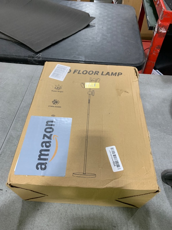 Photo 1 of SIBRILLE 36W LED Tree Floor Lamp, Modern Dimmable Standing Lamp with Remote & Touch Control, 4 Color Temperatures, 3 Rotatable LED Light Floor Lamps for Living Room, Bedroom, Office