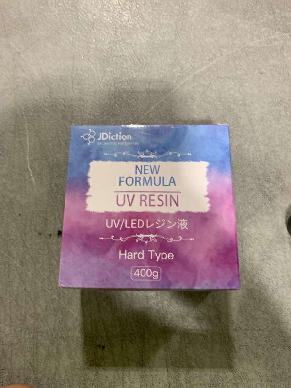 Photo 1 of JDiction 400g UV Resin, New Formula Crystal Clear UV Resin Solar Cure Sunlight Activated Hard UV Resin Kit for Jewelry Making, Casting and Coating DIY Crafts