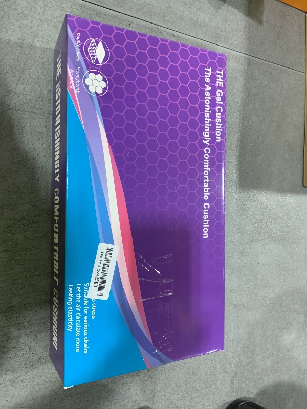 Photo 1 of Gel Seat Cushion, Cooling (Super Large & Thick), Breathable Honeycomb Design Absorbs Pressure Points, Gel Cushion for Office Chair, Home Car seat Cushion for Wheelchair