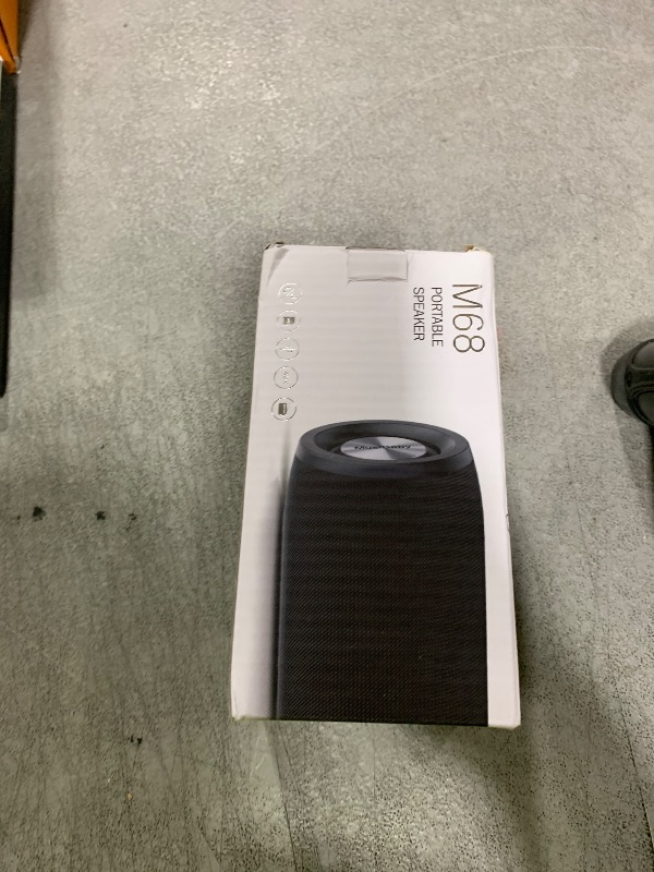 Photo 1 of Bluetooth Speaker,MusiBaby M68 Small Portable Speaker:Speaker with BT5.3,Waterproof,Wireless,Bass,HD Sound,24H Playtime for Outdoor?Beach,Party,Stocking Stuffers,White Elephant Gifts(Blk)