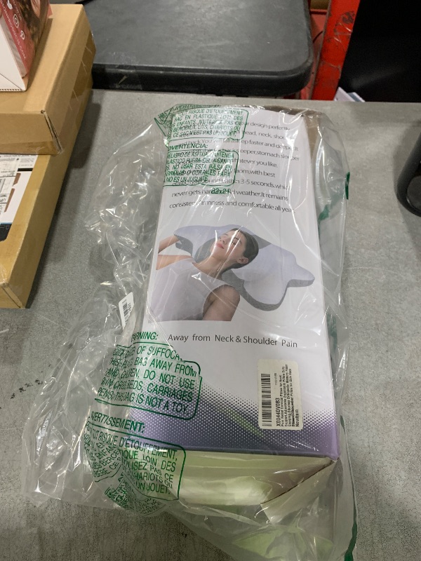 Photo 1 of Pain Relief Cervical Pillow for Neck Support,Adjustable Ergonomic Pillow Cozy Sleeping,Odorless Orthopedic Memory Foam Pillows,Contour Bed Pillow for Side Back Stomach Sleeper