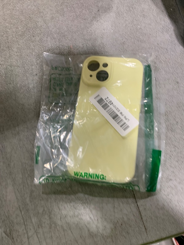 Photo 1 of LOVE 3000 Designed for iPhone 14 Case, Premium Silicone with [Soft Anti-Scratch Microfiber Lining] Shockproof Protective Phone Case for Men Women Girls 6.1", Creamy Yellow
