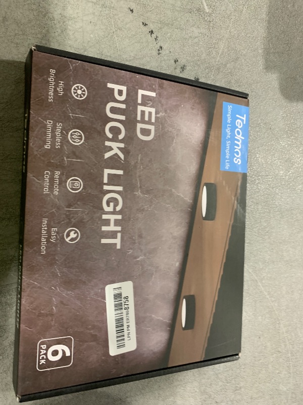 Photo 1 of USB Rechargeable RGB Puck Lights with Remote, 2400mAh Color Changing Battery Powered Tap Light Classroom Magnetic Push light Stick On Closet lamp Wireless LED Shelf Lighting Under Cabinet Touch Lights