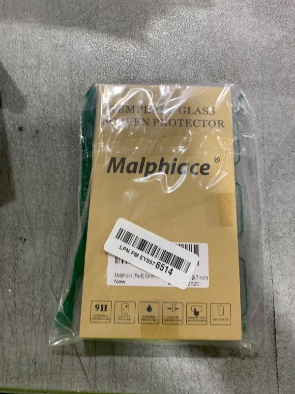 Photo 1 of Malphiace for iPhone 15 Pro Max Back Glass Protector and Camera Lens Protector[2+2Pack], iPhone 15 Pro Max Back Screen Protector Rear Tempered Glass for 15 Pro Max (6.7 inch)