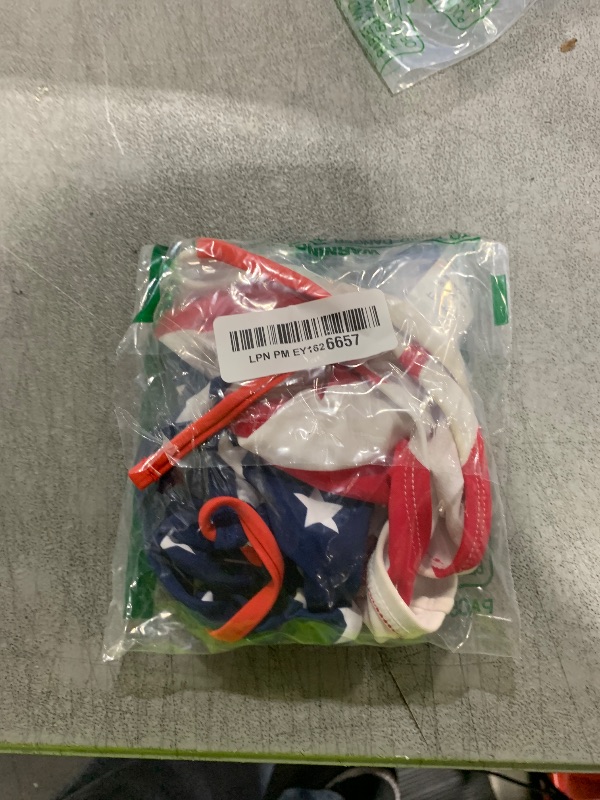 Photo 1 of Kanu Surf Girls' Mahina UPF 50+ Beach Sport Halter Bikini 2-Piece Swimsuit, USA American Flag, 3T