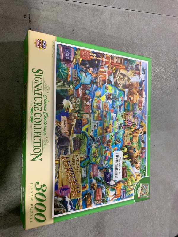 Photo 1 of MasterPieces 3000 Piece Jigsaw Puzzle for Adults, Family, Or Youth - USA National Parks - Manufacturer Defect - 32"x45"