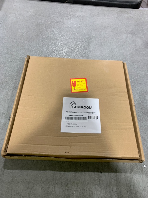 Photo 1 of Gemroom 11.25" Microwave Glass Plate Replacement Compatible with GE WB49X10097 WB49X10034 Samsung DE74-20102D DE63-00536A DE63-00624A and 11 3/8" Panasonic Microwave Glass plate Replace