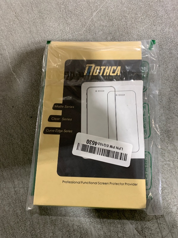Photo 1 of Mothca 2 Pack Matte Glass Screen Protector for iPhone 14 Plus with 2 Pack Camera Lens Tempered Glass Protector, Anti-Glare & Anti-Fingerprint Tempered Glass Film