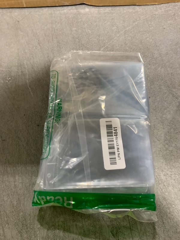 Photo 1 of Mifflin-USA Plastic Vertical Card Holder (3x4 Inch, Clear, Bulk 100 Pack) Quick Load No Zipper Name ID Badge