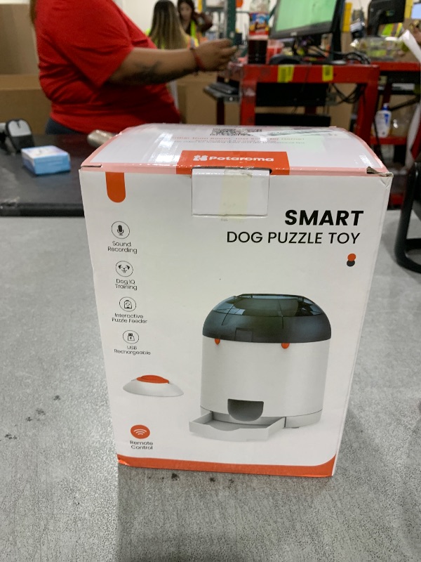 Photo 1 of Potaroma Dog Puzzle Feeder Toy, Interactive IQ Training, Electronic Treat Dispenser, Automatic Rechargeable with Remote for Food Dispensing, All Breeds, 280ml Capacity