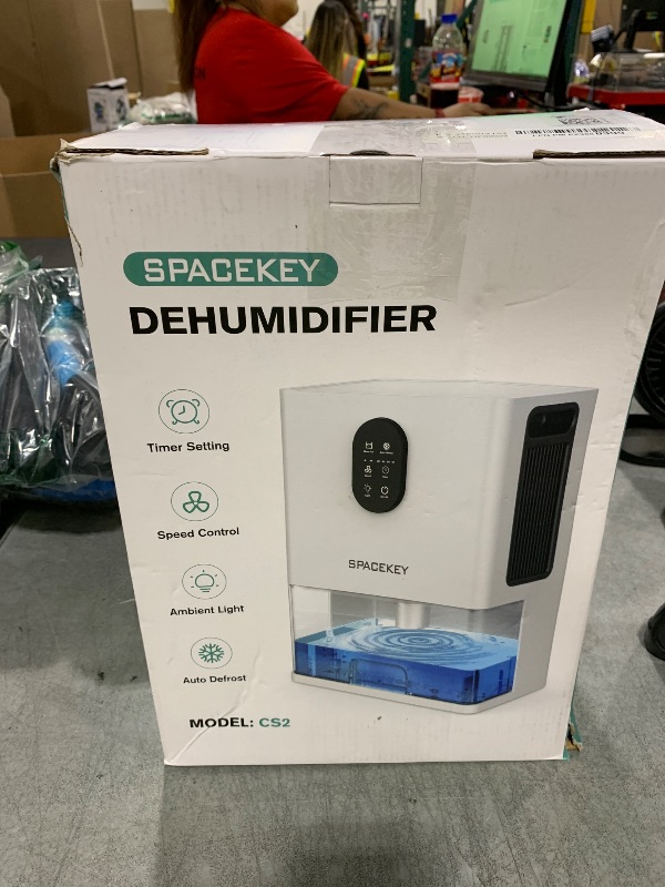 Photo 1 of Dehumidifier, 106 OZ Water Tank (1000 sq.ft) Dehumidifiers for Home, Quiet Dehumidifier for Bathroom Bedroom Basement RV with Timer Setting, Auto Shut Off, 7 Colors LED Light, Sleep Modes, White