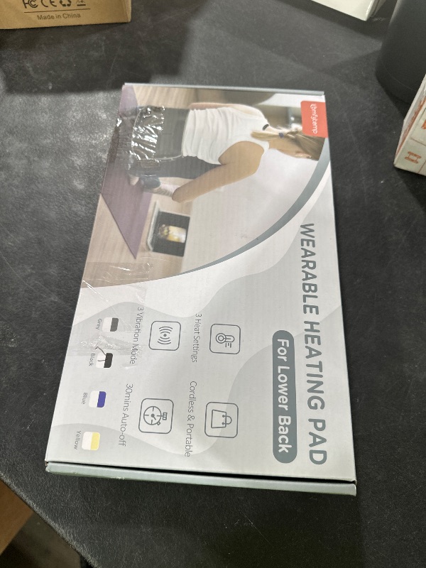 Photo 1 of Comfytemp Cordless Heating Pad with Massager for Back Pain Relief, Portable Lower Back Massager FSA Eligible Wearable Rechargeable, Birthday Gifts for Grandma Grandpa Dad Mom Men Women 3 Heat Auto-Off