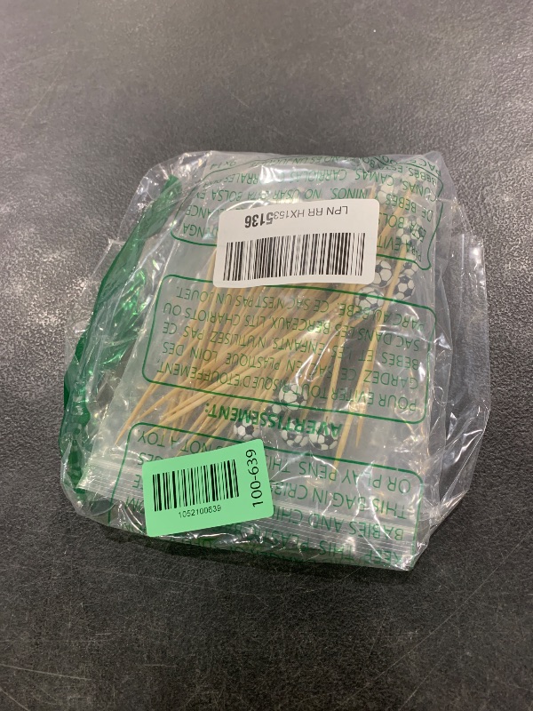 Photo 1 of 100 Pcs Soccer Toothpicks, 4.72 Inch Soccer Cocktail Picks for Appetizers, Long Bamboo Toothpicks, Decorative Toothpicks Skewers for Holiday Birthday Party Decorations (Soccer 3D)