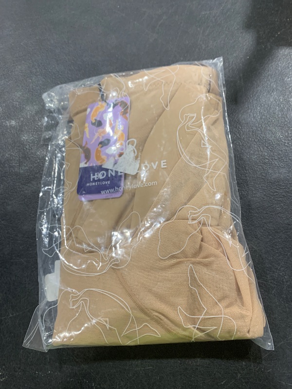 Photo 1 of HONEYLOVE Shapewear for Women - SuperPower Shorts High Compression - Tummy Control Underwear - Sand - M
