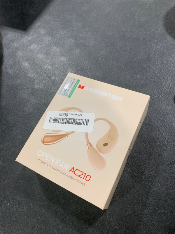 Photo 1 of Monster Open Ear AC210 Headphones, Bluetooth 5.4 Earphones Stereo Sound, Wireless Headphones 30 Hours Playback, Type-C Charging, HD Clear Calls, Touch Control, IPX5 Waterproof Open Ear Earbuds,White