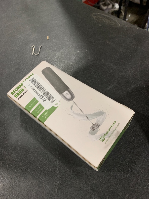 Photo 1 of Maestri House Rechargeable Milk Frother, LunaFro Mini Handheld Electric Foam Maker Detachable Stainless Steel Whisk Drink Mixer Foamer Mini Blender for Matcha, Lattes, Cappuccino, No Stand