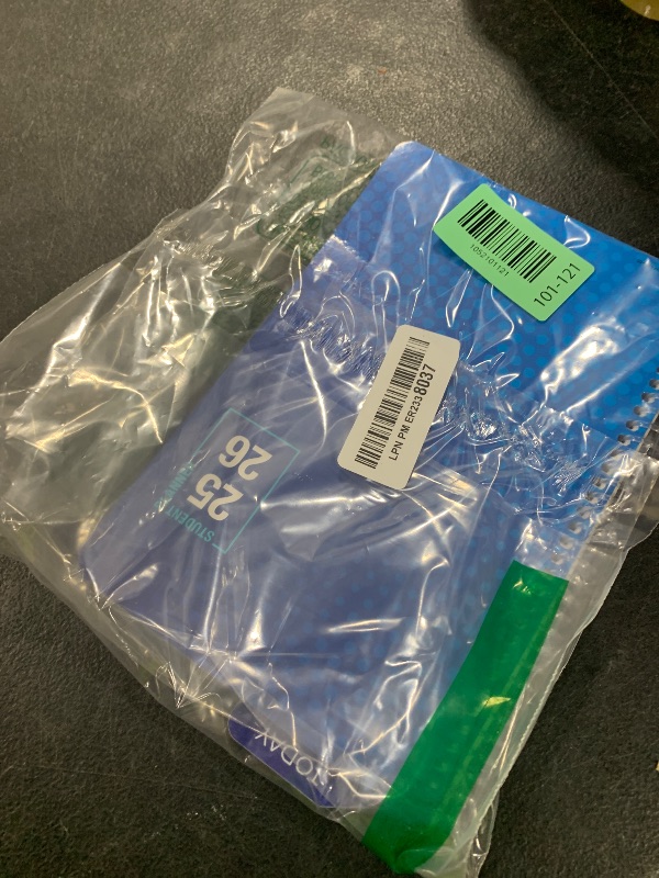 Photo 1 of Global Datebooks Dated Middle School or High School Student Planner for Academic Year 2025-2026 Includes Ruler/Bookmark and Planning Stickers (Matrix Style - 5.5"x8.5" - Halftone Blue)