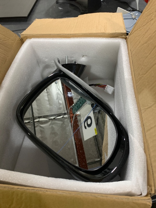 Photo 1 of Lqito Left Driver Side Mirror Compatible With 2010 2011 2012 Lexus ES350 With Manual Folding Power Glass Heated Turn Signal Puddle Light Mirror Memory Black Replace#87940-33841-C0(11Pins)