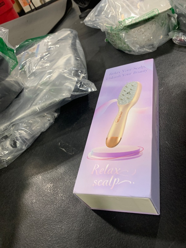 Photo 1 of 2025 New Upgraded Rechargeable 3-in-1 Scalp Massager Nano Mist Hair Oil Applicator Brush with Cooling Vibration & Hydrating Design | Effortless Detangling, Soothing Relaxation for All Hair Types