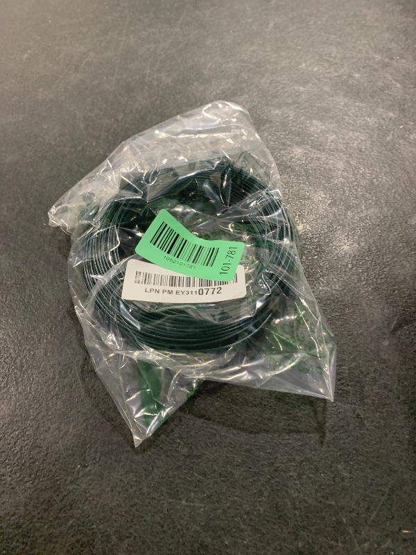 Photo 1 of Merriway® BH00134 Plastic Coated 16 Gauge Garden Wire (AWG16) - 97.5 feet - Green