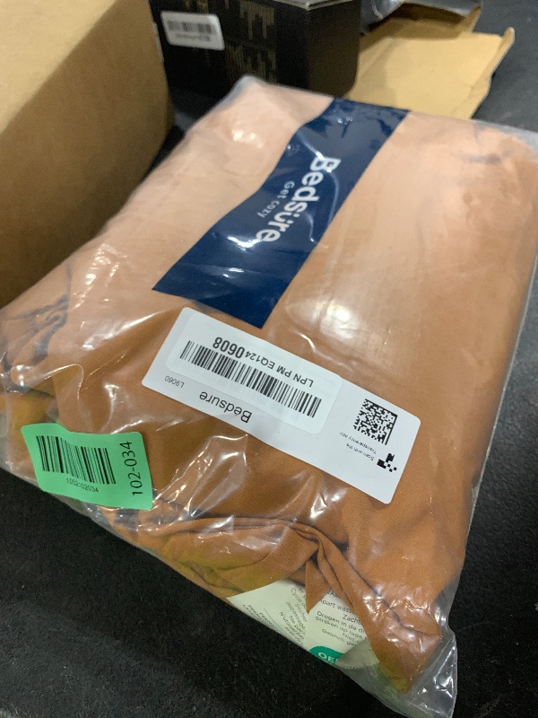 Photo 1 of Bedsure Honey Ginger Duvet Cover Twin/Twin XL Size - 2 Pieces Prewashed Cotton-Like Extra Soft Bedding Set, Includes 1 Twin Duvet Cover 68x90 Inches with Zipper Closure & 1 Pillow Sham, No Comforter
