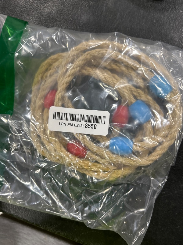 Photo 1 of DONZWIYES 6 Pack Sisal Rope Ring Toss Game Replacement Parts for Kids and Adults, Outdoor Toss Rings for Agility Practice and Speed Game,Yard Games Lawn Games for Party(Red and Blue)