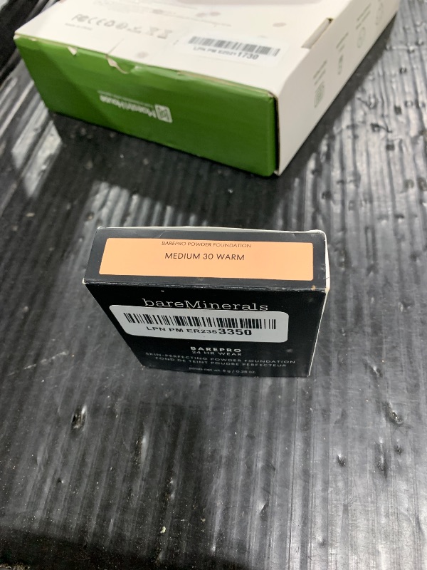 Photo 1 of bareMinerals Barepro 24HR Skin-Perfecting Powder Foundation, Matte Pressed Powder Foundation Full Coverage with Plant-Based Squalene, Oil Control, Vegan - Medium 30 Warm
