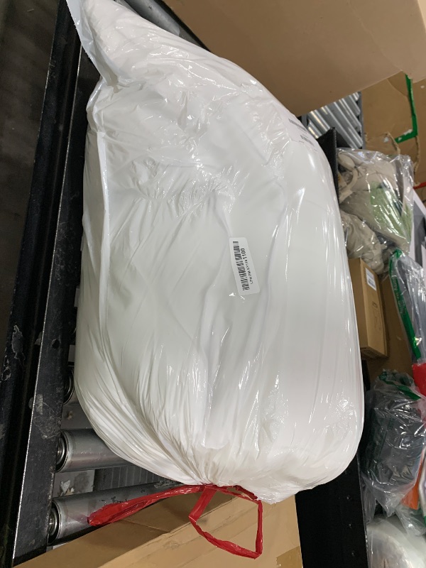 Photo 1 of EASELAND Oversized King Down Alternative Comforter - Quilted Duvet Insert for All Seasons, Soft Lightweight with Corner Tabs, Summer Winter Warm Bedding, White 98x116 Inches