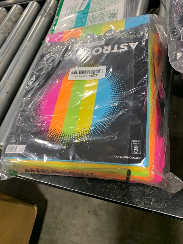 Photo 1 of Neenah Astrobrights® Bright Color Paper, Letter Size Paper, 24 lb, Assorted Colors, 500 Sheets