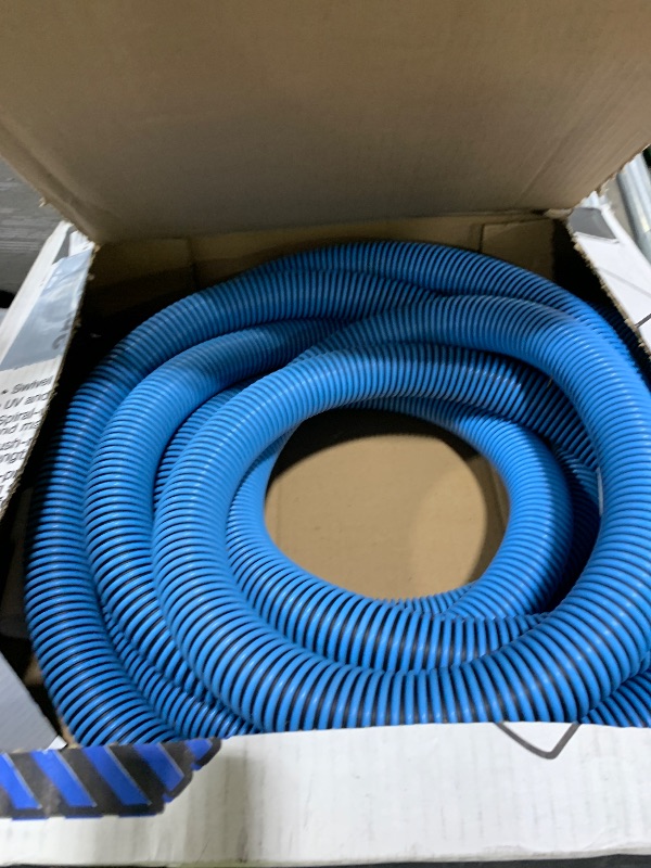 Photo 1 of Poolmaster Manual Pool Vacuum Hose – 30 Ft x 1-1/2” for Inground & Above Ground Pools – Not for Automatic Cleaners – Kink-Free, Heavy Duty Pool Cleaner Hose with Swivel Cuff – Made in USA