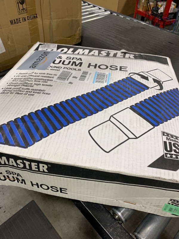 Photo 1 of Poolmaster Manual Pool Vacuum Hose – 30 Ft x 1-1/2” for Inground & Above Ground Pools – Not for Automatic Cleaners – Kink-Free, Heavy Duty Pool Cleaner Hose with Swivel Cuff – Made in USA