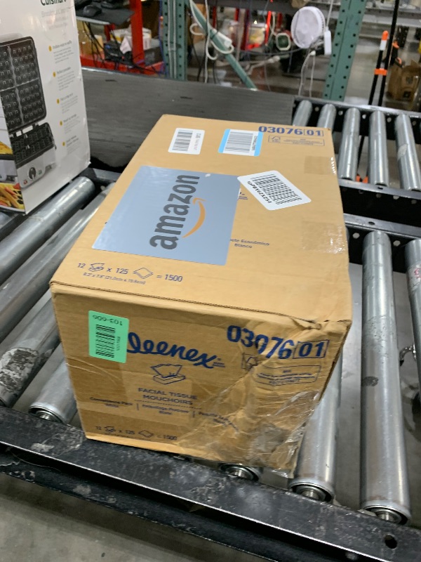 Photo 1 of Kleenex Professional Facial Tissue, Bulk (03076), 2-Ply, White, Flat Boxed Format, Designed for Business, Convenience Size (125 Tissues/Box, 12 Boxes, 1,500 Sheets/Case)