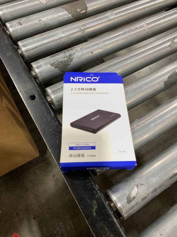 Photo 1 of NRICO Ultra Slim 750GB Portable External Hard Drive USB3.0 HDD Storage Compatible for PC, Desktop, Laptop,Mac,PS4, Xbox one (Black, 750, GB)