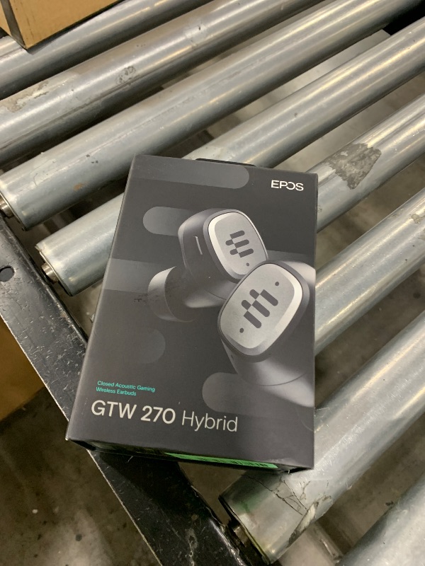 Photo 1 of EPOS GTW 270 Hybrid Wireless Gaming Earbuds, Bluetooth & USB-C Dongle, Noise Reducing Closed Design, Dual Mics, Ergonomic Fit, IPX 5 Water Resistant, Portable Charging Case, 20 Hours of Playtime